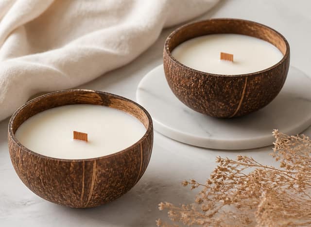 Coconut Shell Candles