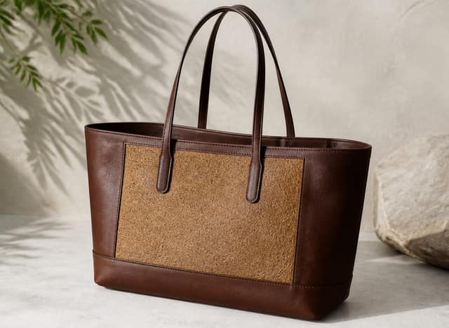 Leather Coir Totebag